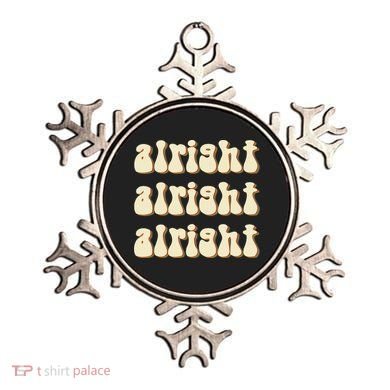 Alright Alright Vintage Retro 70's Design Ornament