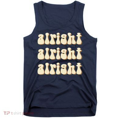 Alright Alright Vintage Retro 70's Design Tank Top