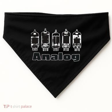 Aesthetic Analog Vacuum Tubes Audio Design USA-Made Doggie Bandana
