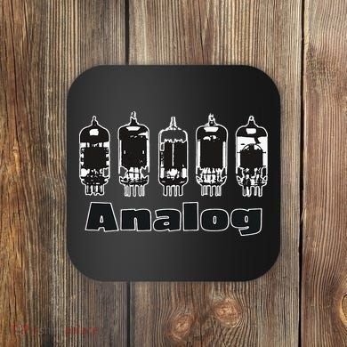 Aesthetic Analog Vacuum Tubes Audio Design Coaster