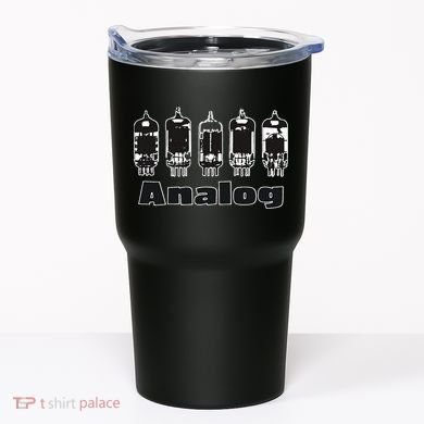 Aesthetic Analog Vacuum Tubes Audio Design Tumbler