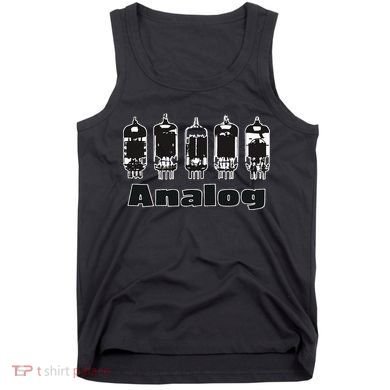 Aesthetic Analog Vacuum Tubes Audio Design Tank Top