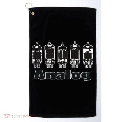 Aesthetic Analog Vacuum Tubes Audio Design Golf Towel
