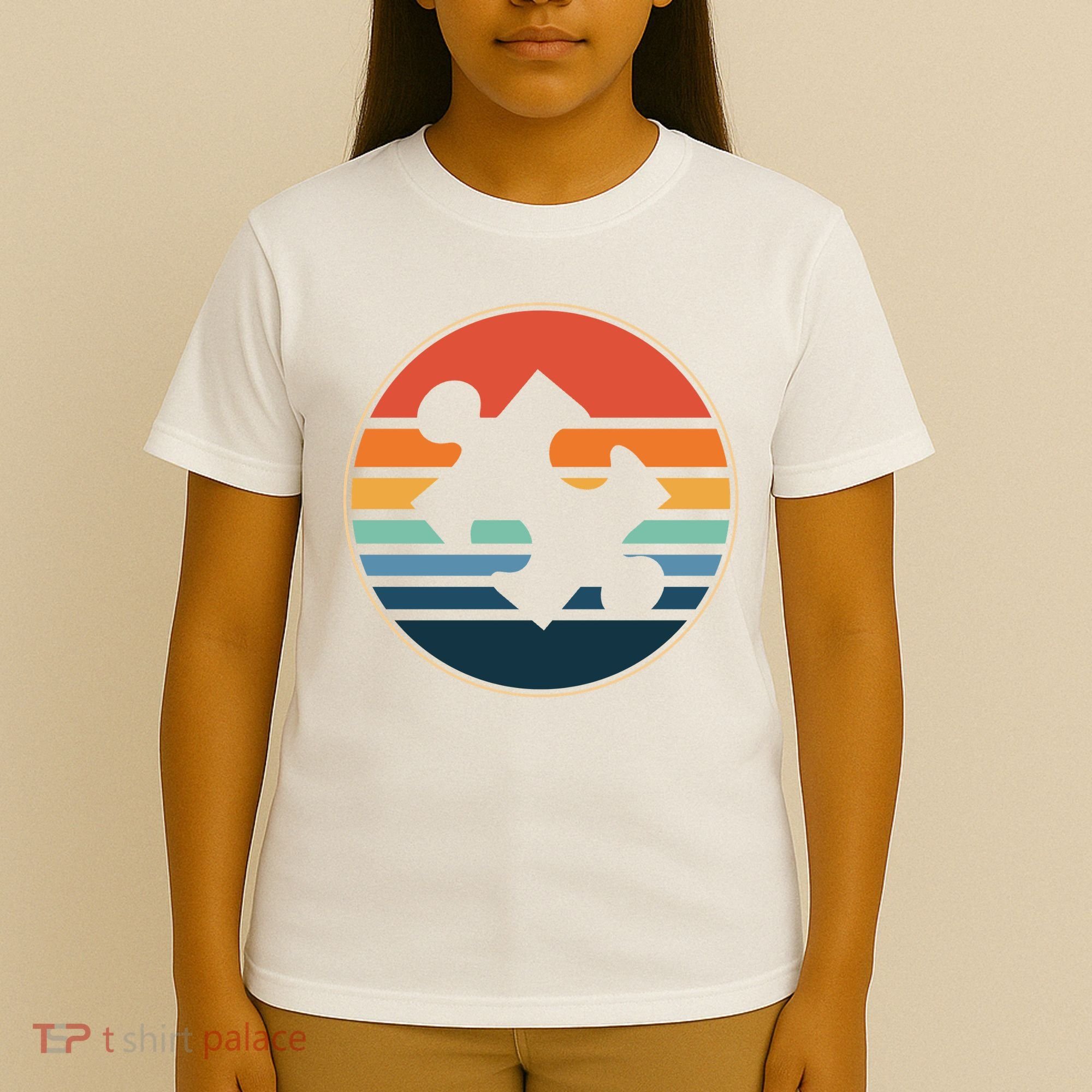 Autism Awareness Vintage Puzzle T-Shirt