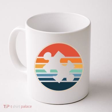 Autism Awareness Vintage Puzzle Coffee Mug