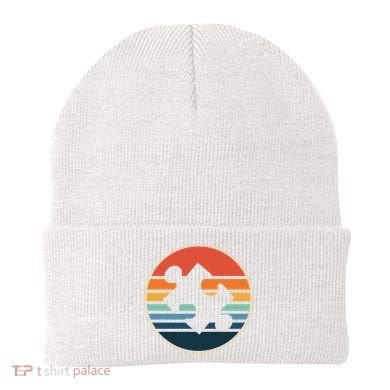 Autism Awareness Vintage Puzzle Beanie