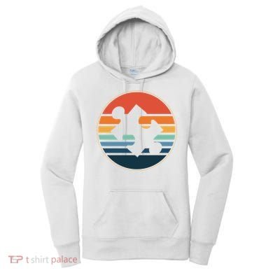 Autism Awareness Vintage Puzzle Women's Hoodie