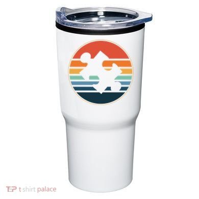 Autism Awareness Vintage Puzzle Tumbler