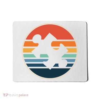Autism Awareness Vintage Puzzle Mousepad