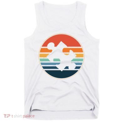Autism Awareness Vintage Puzzle Tank Top