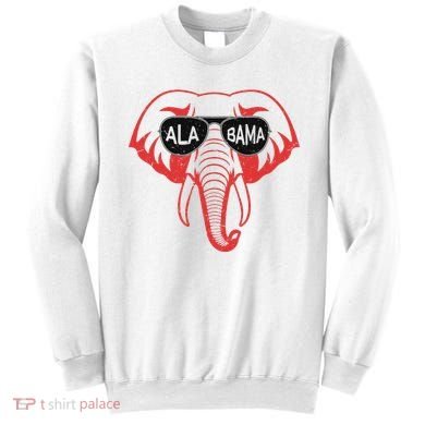 Alabama Al Vintage Red Elephant Sweatshirt