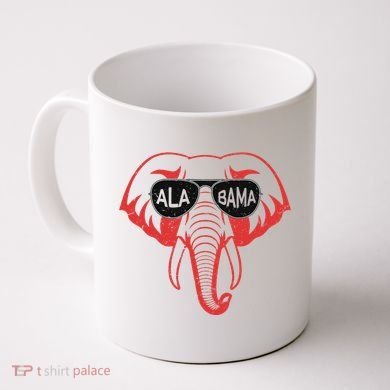 Alabama Al Vintage Red Elephant Coffee Mug