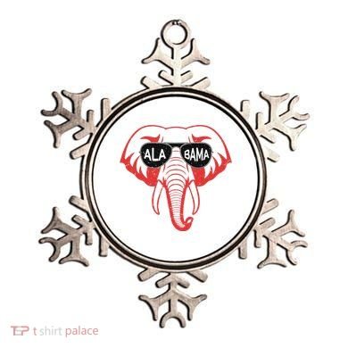 Alabama Al Vintage Red Elephant Ornament