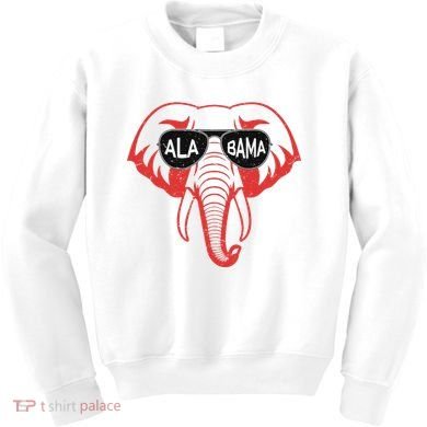 Alabama Al Vintage Red Elephant Kids Sweatshirt