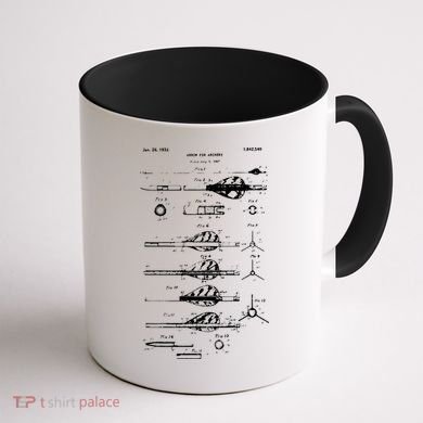 Archery Arrows Vintage Design Compound Bow Tee Coffee Mug back