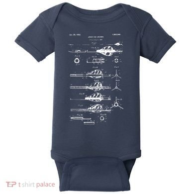 Archery Arrows Vintage Design Compound Bow Tee Baby Bodysuit