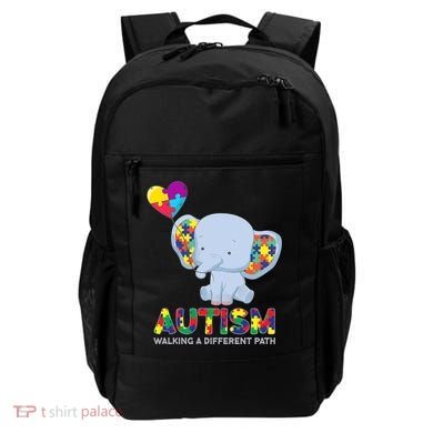 Autism Awareness Walking A Different Path Elephant Backpack