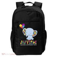Autism Awareness Walking A Different Path Elephant Backpack thumb 0