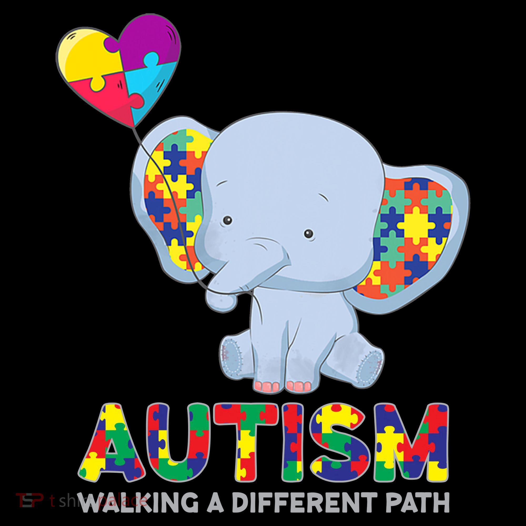 Autism Awareness Walking A Different Path Elephant Coaster
