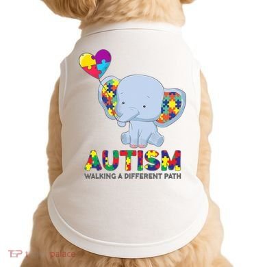 Autism Awareness Walking A Different Path Elephant Doggie Tank