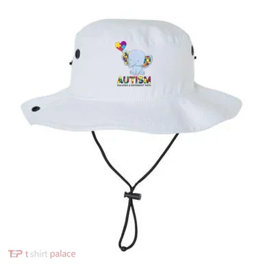 Autism Awareness Walking A Different Path Elephant Bucket Hat