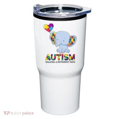 Autism Awareness Walking A Different Path Elephant Tumbler