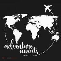 Adventure Awaits World Map For Travel Vacations Visor thumb 3