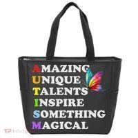 Autism Awareness Women Autism Tote Bag thumb 0