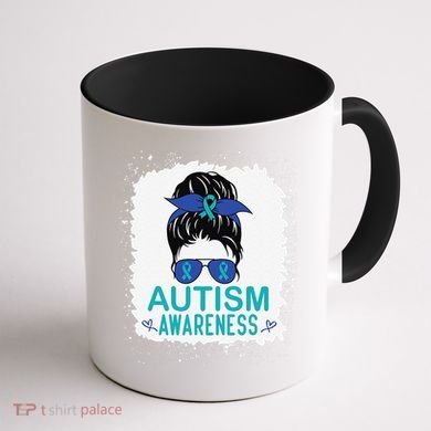Autism Awareness Women Be Kind Autism Coffee Mug back