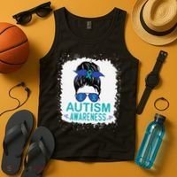 Autism Awareness Women Be Kind Autism Tank Top thumb 4