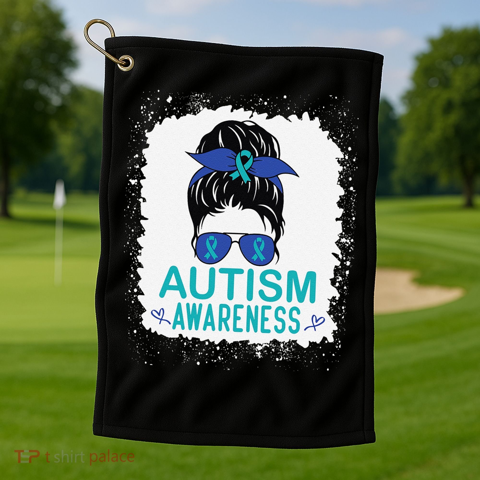 Autism Awareness Women Be Kind Autism Golf Towel