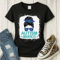 Autism Awareness Women Be Kind Autism Women's T-Shirt thumb 3