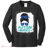 Autism Awareness Women Be Kind Autism Kids Long Sleeve Shirt thumb 0