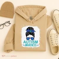 Autism Awareness Women Be Kind Autism Hoodie thumb 4