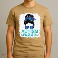 Autism Awareness Women Be Kind Autism T-Shirt thumb 3