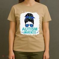 Autism Awareness Women Be Kind Autism T-Shirt thumb 4
