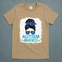 Autism Awareness Women Be Kind Autism T-Shirt thumb 5