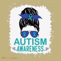 Autism Awareness Women Be Kind Autism Mousepad thumb 1