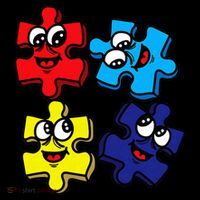 Autism Awareness With Smiling Puzzles Coaster thumb 2