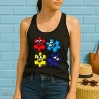 Autism Awareness With Smiling Puzzles Women's Tank Top thumb 2