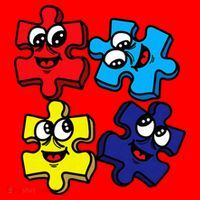 Autism Awareness With Smiling Puzzles Santa Hat thumb 1