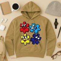 Autism Awareness With Smiling Puzzles Hoodie thumb 3