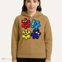 Autism Awareness With Smiling Puzzles Hoodie thumb 5