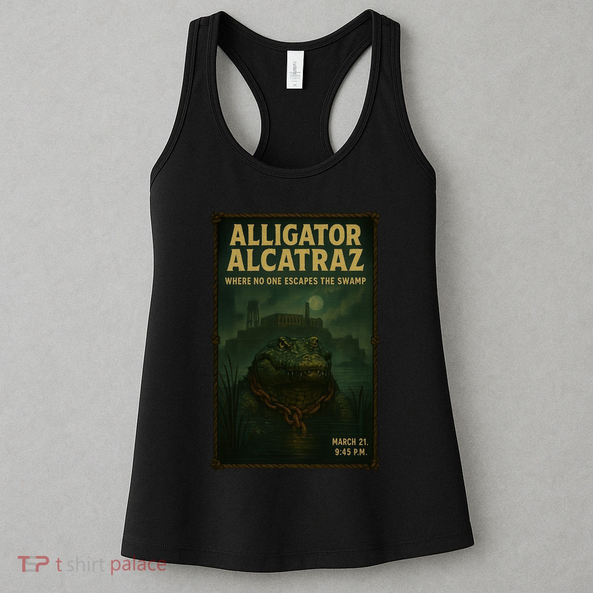 Alligator Alcatraz Where No One Escapes The Swamp Women's Tank Top