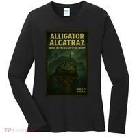Alligator Alcatraz Where No One Escapes The Swamp Women's Long Sleeve Shirt thumb 0
