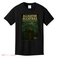 Alligator Alcatraz Where No One Escapes The Swamp Kids T-Shirt thumb 0