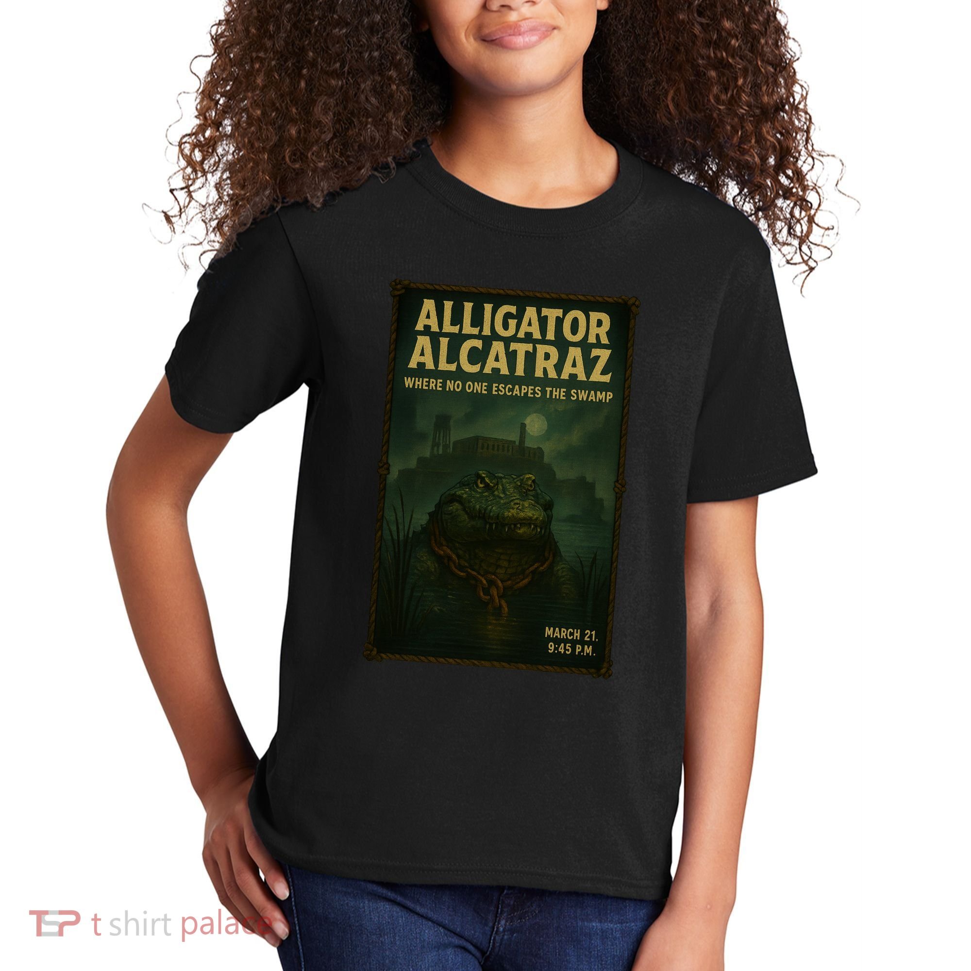 Alligator Alcatraz Where No One Escapes The Swamp Kids T-Shirt