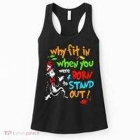 Autism Autist Why Fit In When You Were Born To Stand Out Women's Tank Top thumb 0