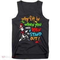 Autism Autist Why Fit In When You Were Born To Stand Out Tank Top thumb 0