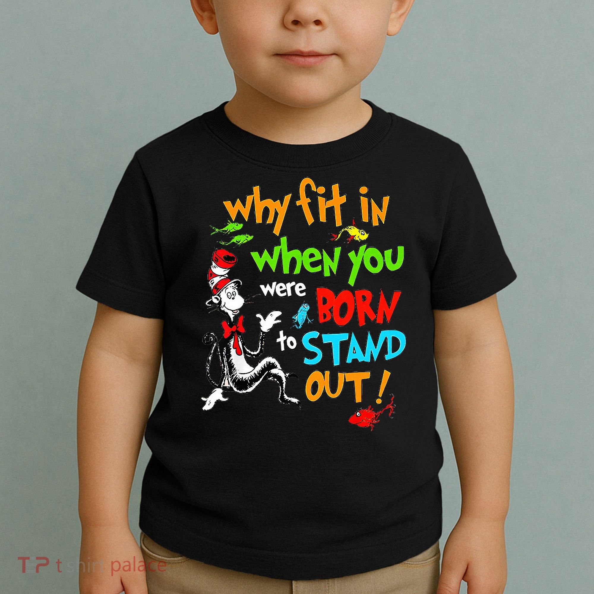 Autism Autist Why Fit In When You Were Born To Stand Out Toddler T-Shirt